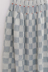 YANYAN KNITS Fall/Winter 2025: Wool plaid work jacket / Mid-length skirt YYK-YYW25-1421-LAN (Skirt: YYW25-1191)